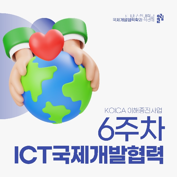 🔎 ICT국제개발협력 6주차 수업 톺아보기 🔎 대표이미지